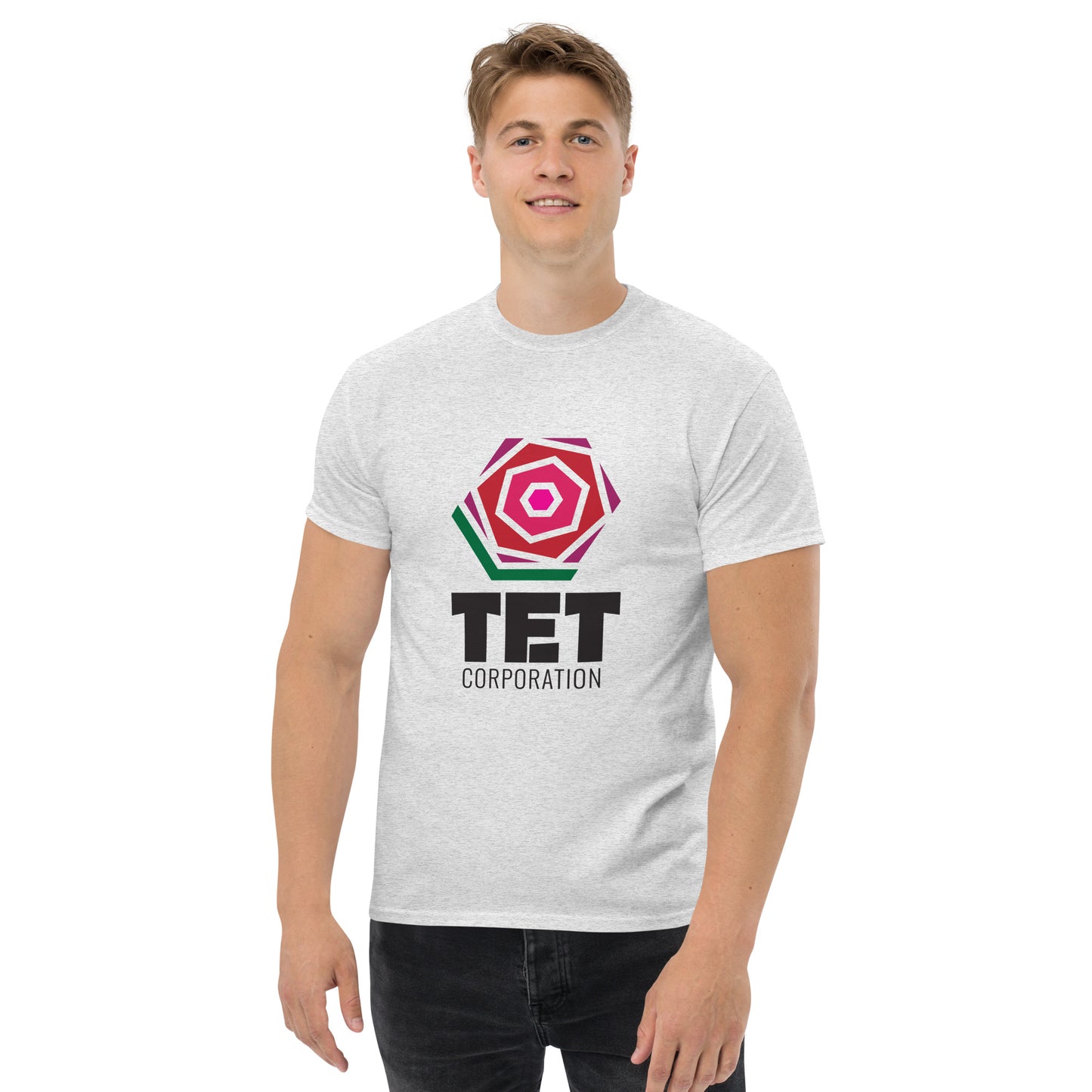 Tet Corporation T-Shirt, Black Logo, Classic Fit