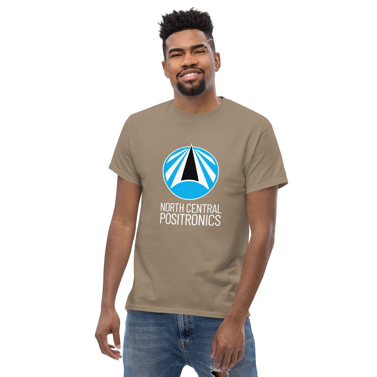 North Central Positronics T-Shirt, White Logo, Classic Fit