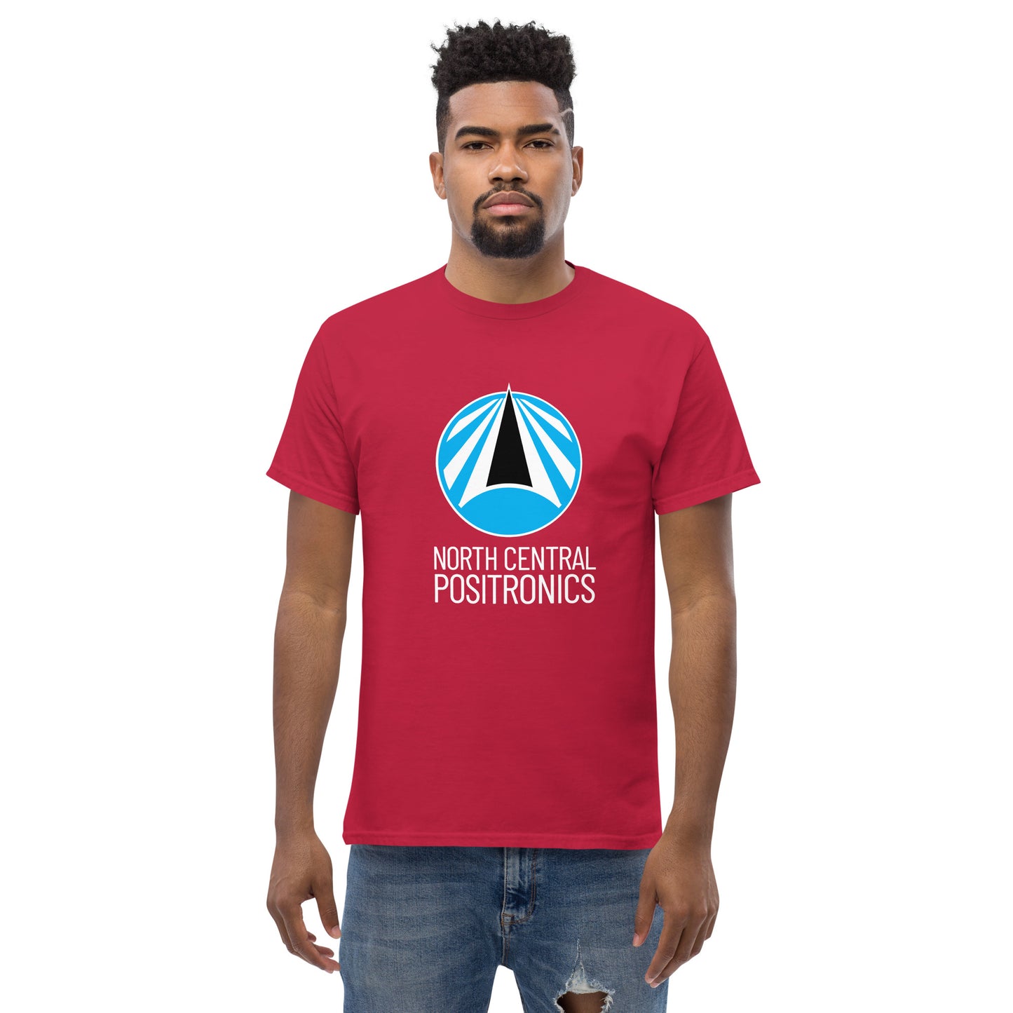 North Central Positronics T-Shirt, White Logo, Classic Fit