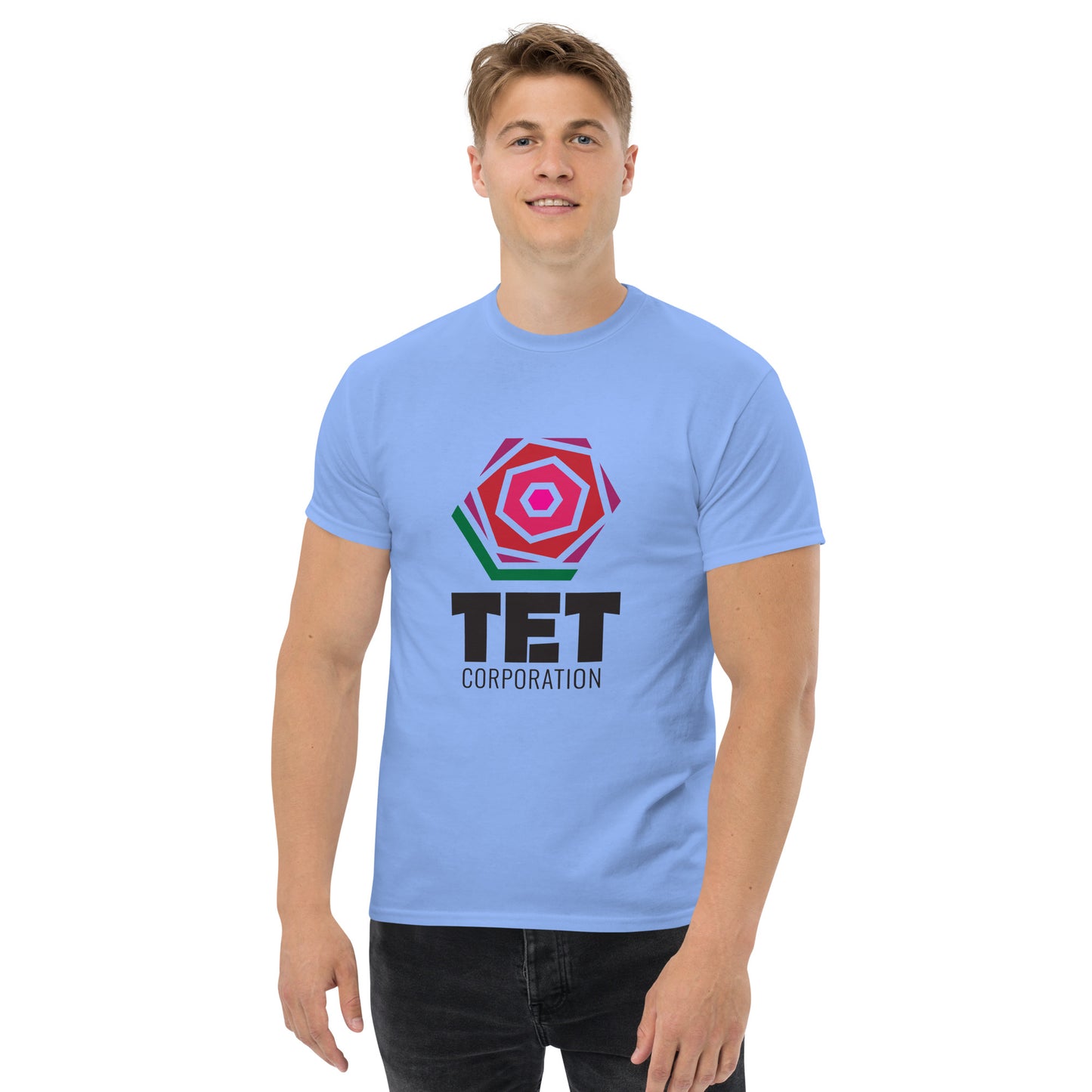 Tet Corporation T-Shirt, Black Logo, Classic Fit