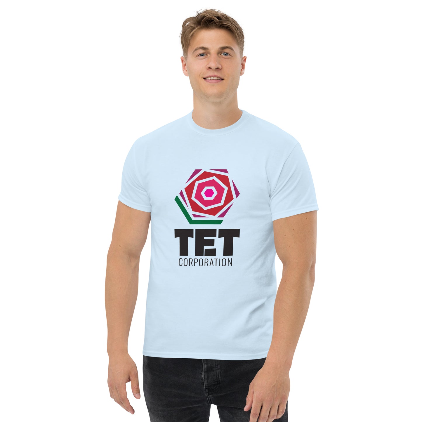 Tet Corporation T-Shirt, Black Logo, Classic Fit