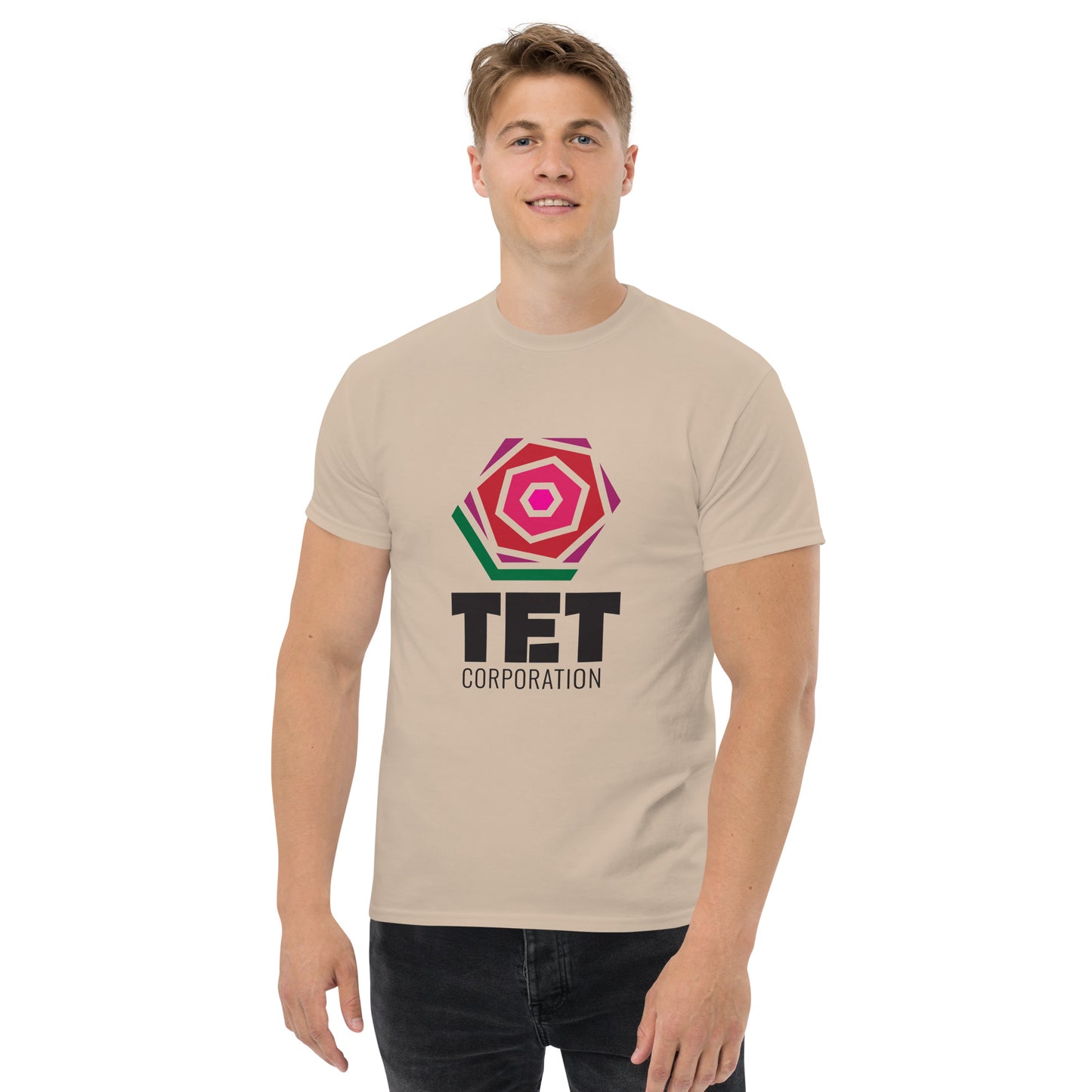 Tet Corporation T-Shirt, Black Logo, Classic Fit