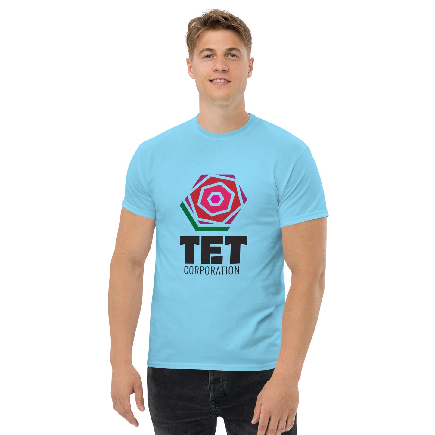 Tet Corporation T-Shirt, Black Logo, Classic Fit