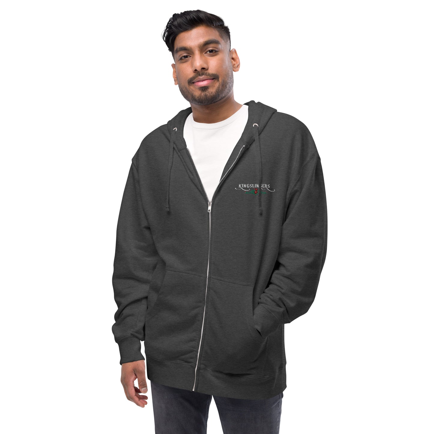 Kingslingers Embroidered Zip-Up Hoodie