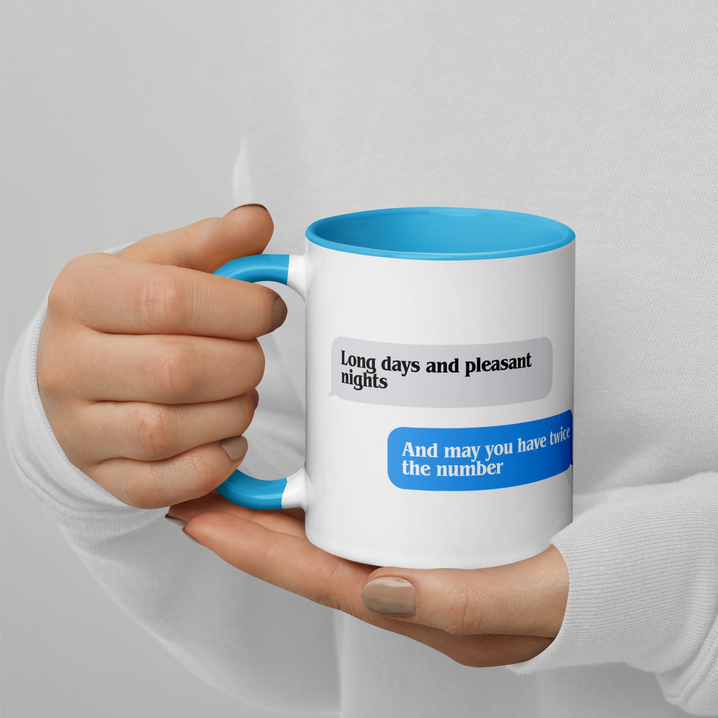 Long Days, Pleasant Nights Text Mug