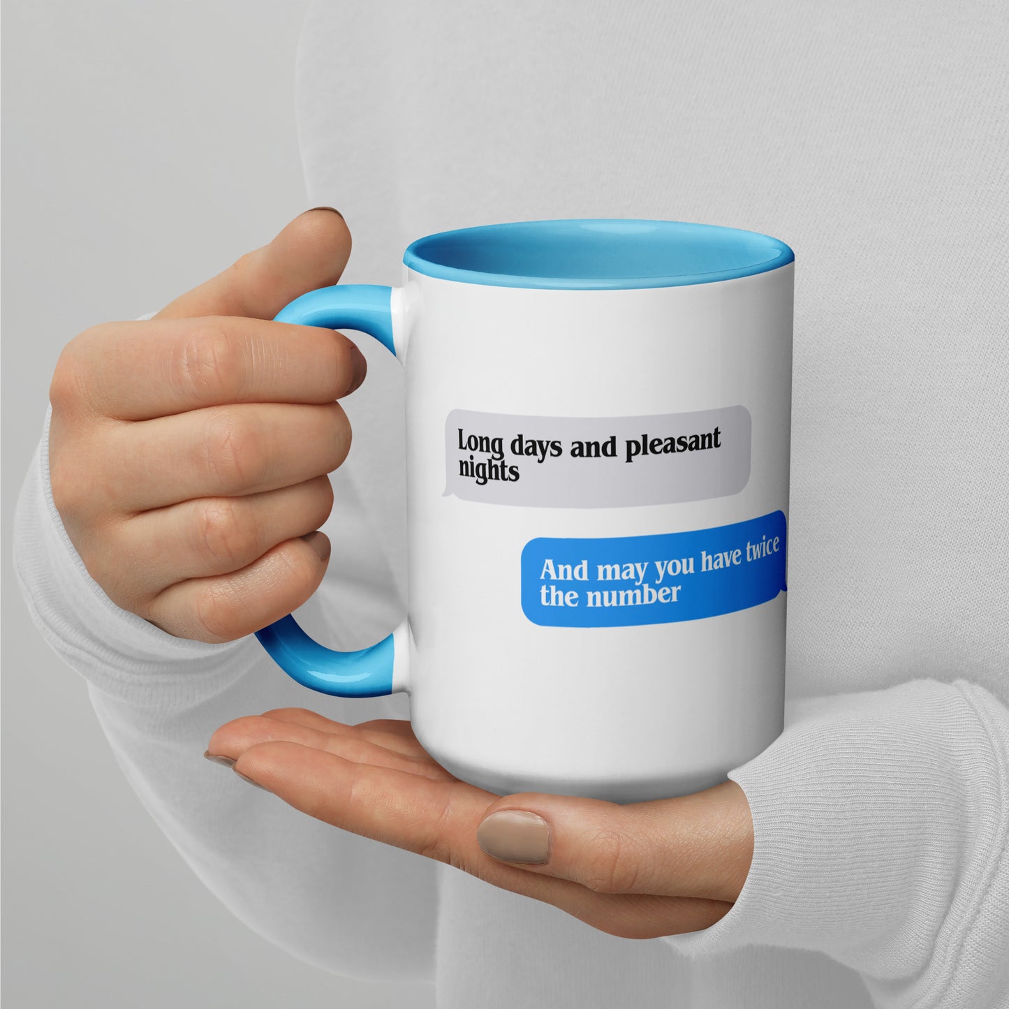 Long Days, Pleasant Nights Text Mug