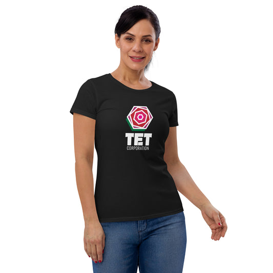 Tet Corporation T-Shirt, Black Logo, Women's Fit