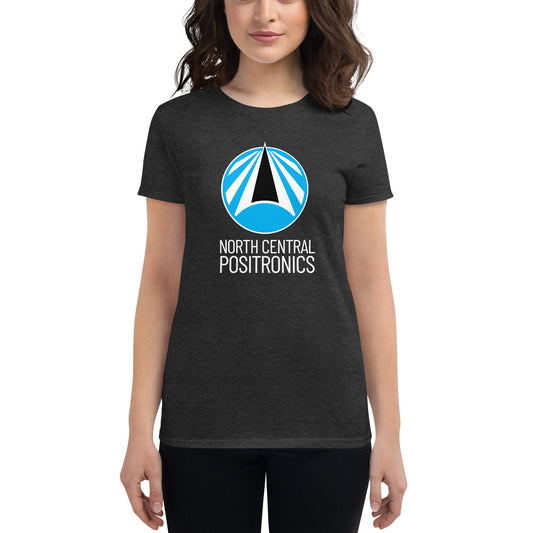 North Central Positronics T-Shirt, White Logo, Women's Fit