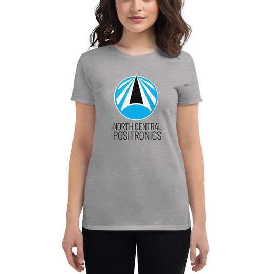 North Central Positronics T-Shirt, Black Logo, Women's Fit