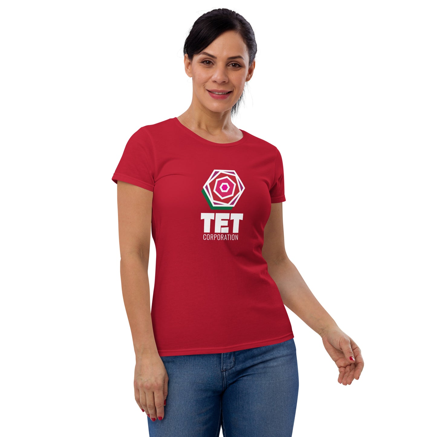 Tet Corporation T-Shirt, Black Logo, Women's Fit